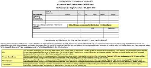 Brown And Brown Insurance Condo Cert