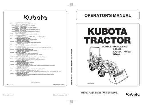 Kubota Operators Manual Free Download – Best Tips and Tricks.