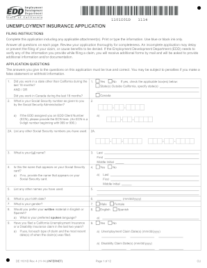 Unemployment Insurance Application DE 1101i – How to Apply and Eligibility Requirements.