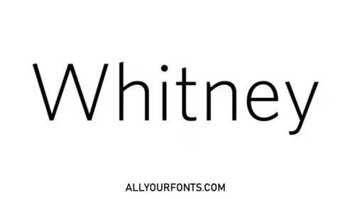 Whitney Font Download – Get Free Access Now!